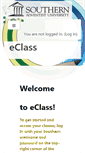 Mobile Screenshot of eclass.e.southern.edu